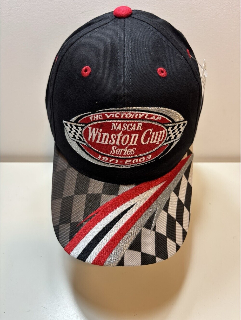 NWT Embroidered Nascar Winston Cup Series The Victory Lap Hat 1971 - 2003 Black